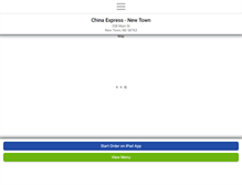 Tablet Screenshot of chinaexpressnewtown.com